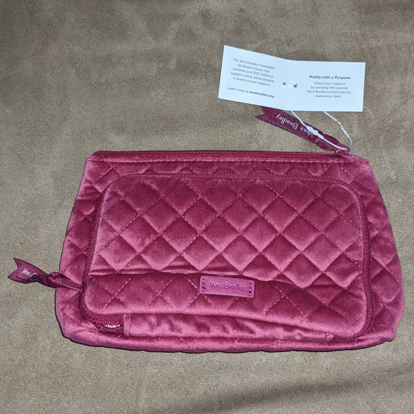 Vera Bradley Pink Cosmetic Clutch Bag - Picture 4 of 8